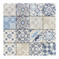 Preview: Casa PATCHWORK-1 azzurro 7,5x7,5 30x30x0,75