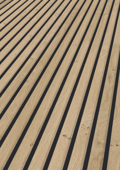 Paneel Linear Eiche sand/mattschwarz