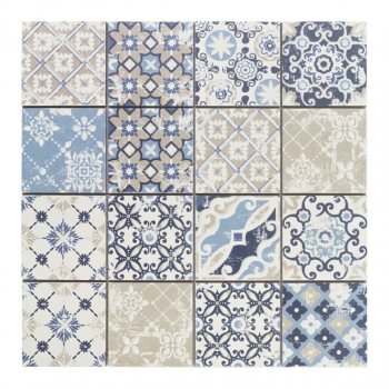 Casa PATCHWORK-1 azzurro 7,5x7,5 30x30x0,75