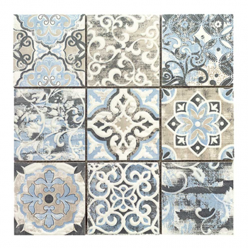 Maxi PATCHWORK-1 azzurro 10x10