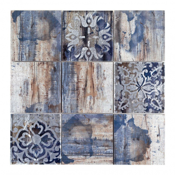 Maxi SHABBY CHIC-1 azul 10x10 30x30x0,8