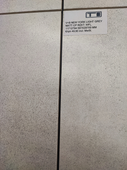 V+B NEW YORK LIGHT GREY MATT REKT.