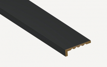 Abdeckleiste Uni mattschwarz