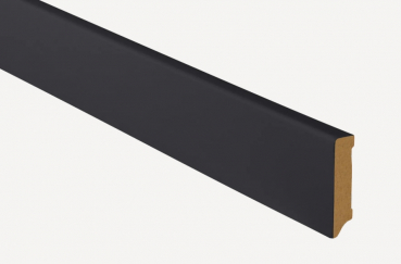 Sockelleiste Schwarz matt