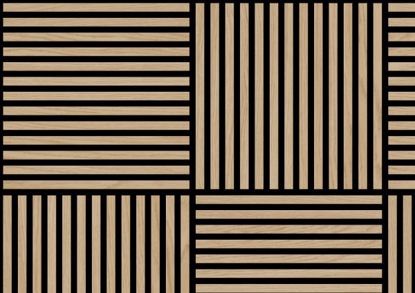 Akustikpaneel Eiche Wolga Quadrat