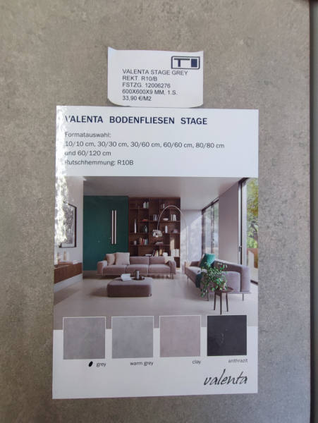 VALENTA STAGE GREY REKT. 60x60