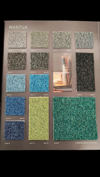 MANTUA DUNKELPETROL SCHWARZ MELIERT