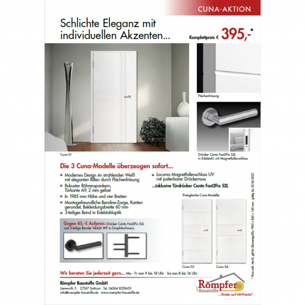 Die 3 Cuna -Türen - Modelle
