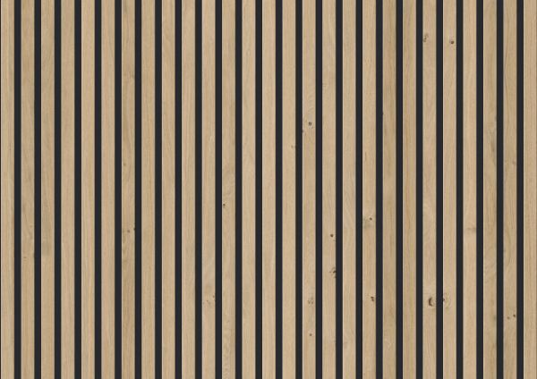 Paneel Linear Eiche sand/mattschwarz