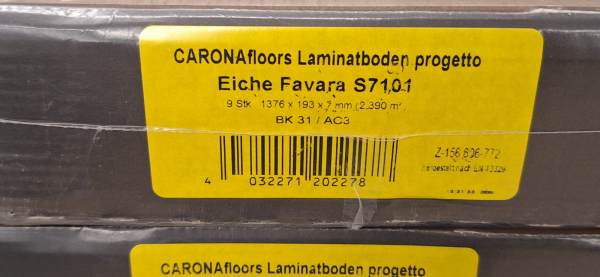 CARONAfloors Laminatboden progetto, Eiche Favara S7101