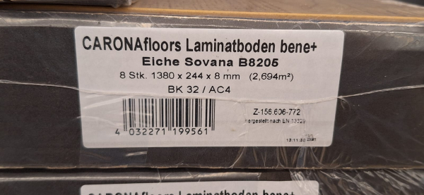 CARONAfloors Laminatboden bene+, Eiche Sovana B8205