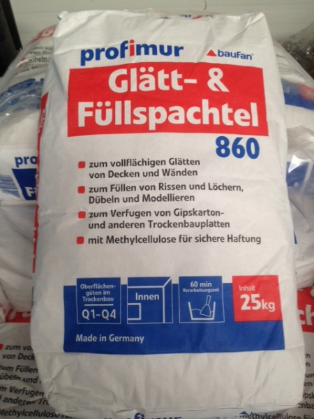 DECOTRIC Glätt- und Füllspachtel 25 kg innen