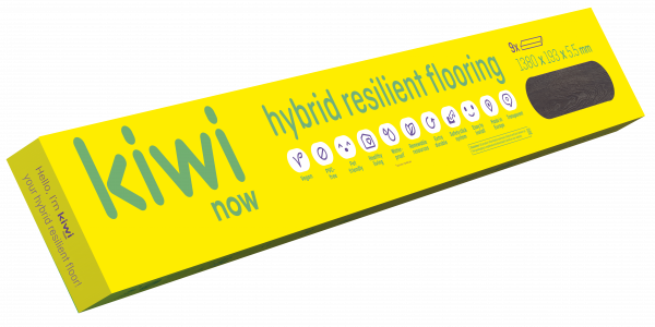 kiwi now hybrid-resilient floor  Die freundliche Wahl 40KN792 1380x193x5,5 mm 9/Pk
