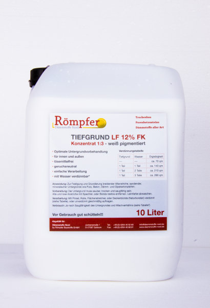 10 Kanister Tiefgrund LF 12% FK - 100 Liter